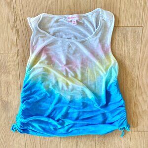 Design History Cinched Side Tie-Dye Tank Top Size M Girls